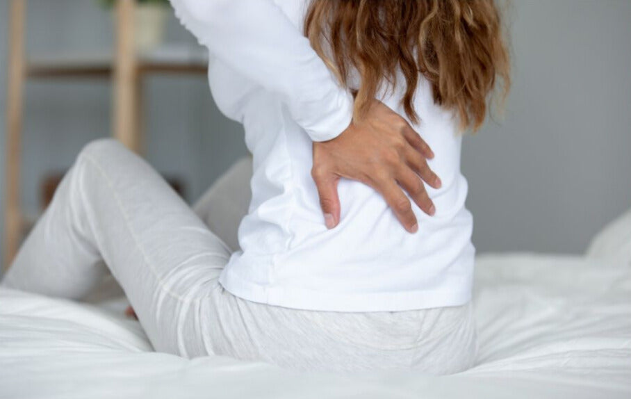 Woman with back pain