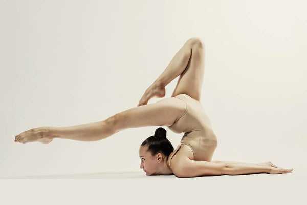 Woman backbend contortion